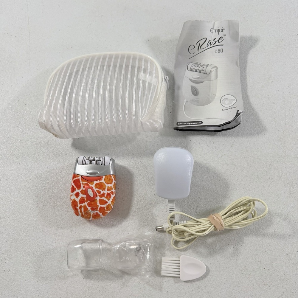 Emjoi Erase E60 Double Head Hair Remover‎ Trimmer Epilator Orange